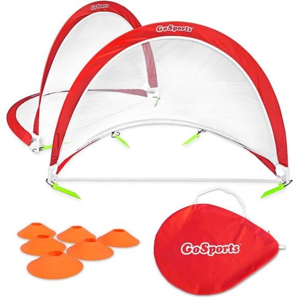 GoSports Portable Pop-Up Soccer Goals for Kids & Adults - Set of Two Nets - Picture 1 of 6